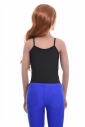 Microfiber Womens Bodysuit Thin Strap Vest Thong 250