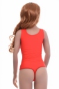 Microfiber Womens Bodysuit Wide Strap Vest Thong 255