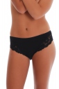Deep Cotton Classic Brief Panties Wide Belt with Lace 025